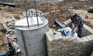 贵州岑巩县县城工业园区不锈钢一体化泵站项目施工现场